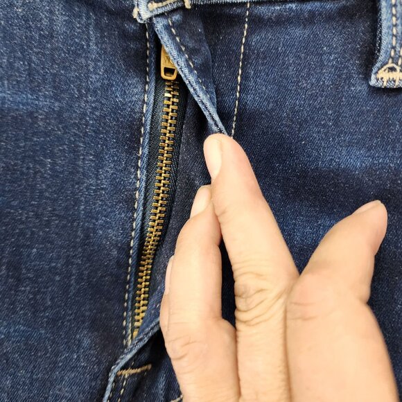 Frame Denim Jeans Womens 32 Blue Stretch Denim Le High Skinny Crop - Picture 2 of 15